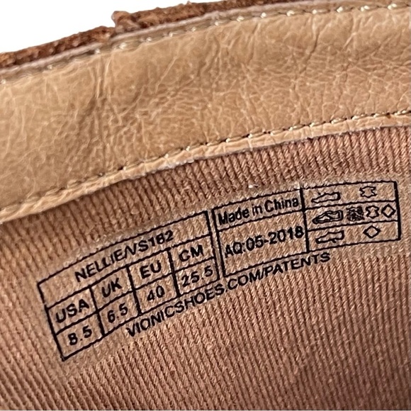 Vionic Clogs Mules Womens 8.5 Joy Nellie Leather Slip On Brown Casual Comfort - Picture 9 of 9